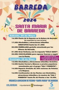 Programa de fiestas de Santa María de Barreda