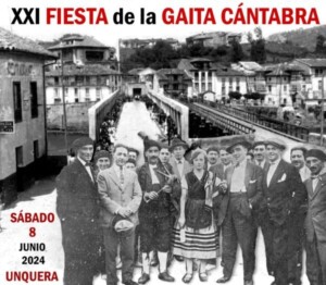 fiesta de la gaita cántabra en Unquera