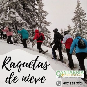 Conoce la zona de Campoo con raquetas de nieve