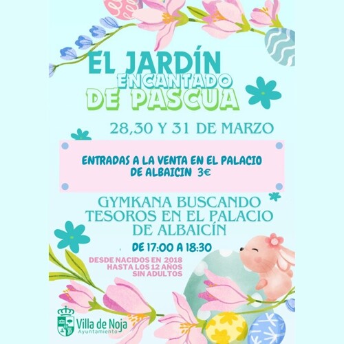 Jardín encantado de Pascua en Noja, Palacio de Albaicín