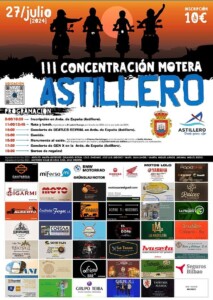 III concentración motera El Astillero - cartel