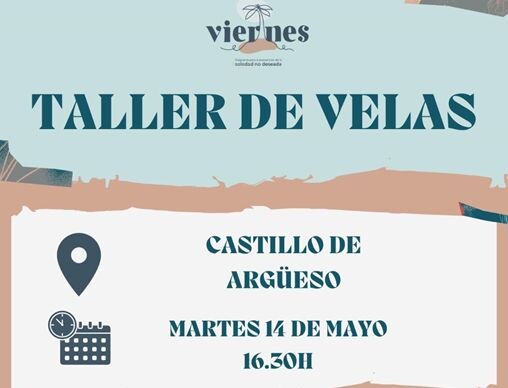 Taller de velas con acceso libre en el castillo de argüeso en mayo 2024